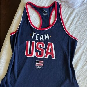 Fanatics Women's Team USA Navy Tank Top medium